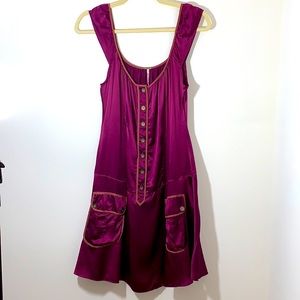 Free People 100% Silk Slip Dress - Size Small